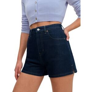 Reformation 'Norah' Blue Cotton Stretch High Rise 3.5� Denim Jean Shorts Size 27